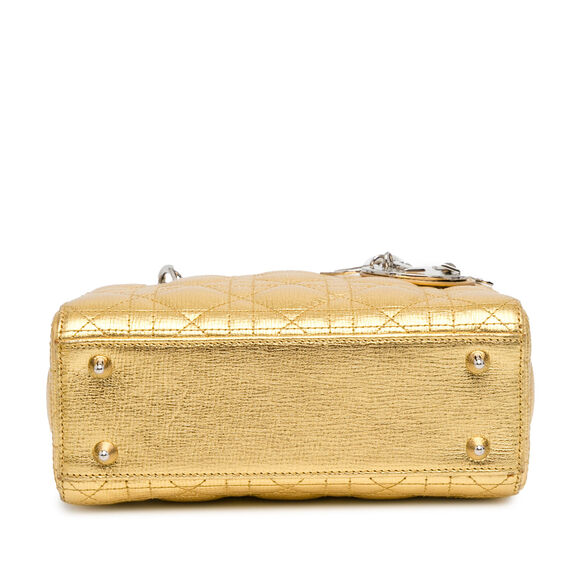 Auth Dior Small Metallic Grained #132126D26B - Picture 4 of 14